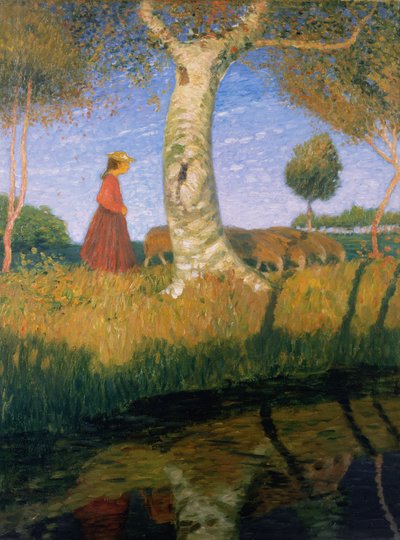 Giornata autunnale soleggiata da Otto Modersohn